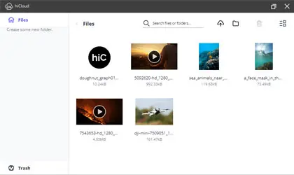 hicreo.com feature for hiCloud secure cloud storage to store and access presentations from anywhere