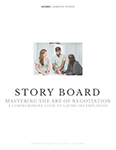 Storyboard template that titled 'Mastering the Art of Negotiation_ Strategies and Techniques for Success'