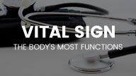 Vital sign mlearning course thumbnail with stethoscope and blood pressure monitor on desk