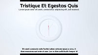 Thumbnail image for a simple eLearning course on time management featuring a white background and a wall clock.